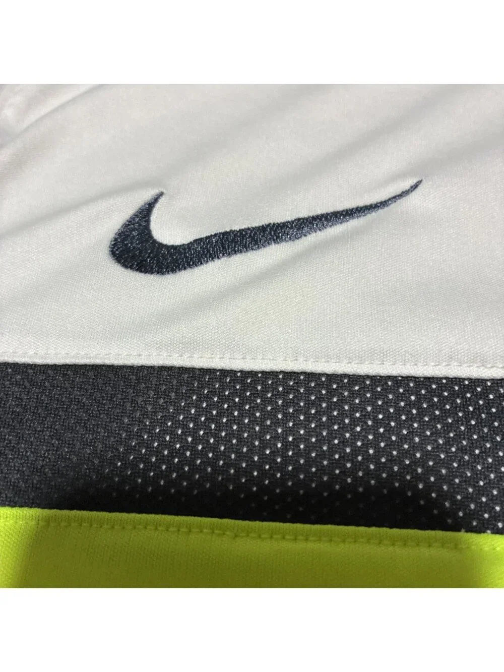 Nike Dry Fit Select Soccer Jersey Neon Volt Yellow Men's Professional Grade S -M